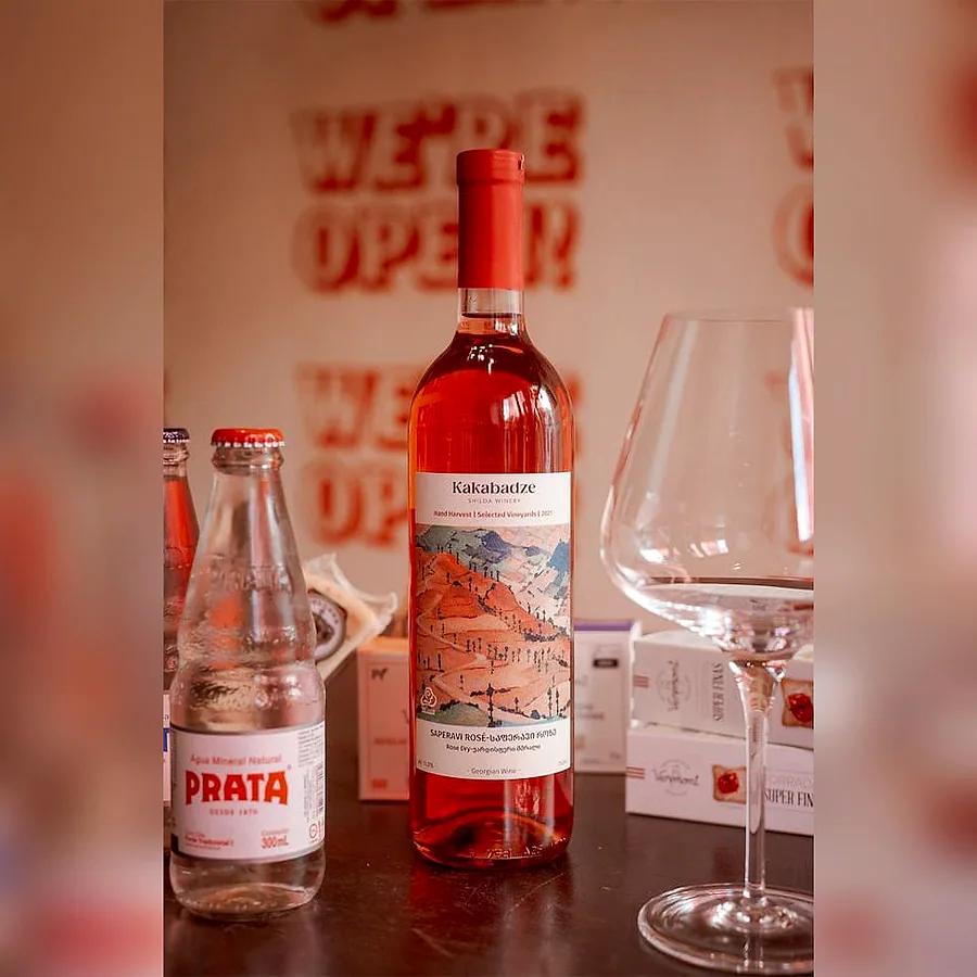 Vinho Georgiano Kakabadze Saperavi Rosé 2025